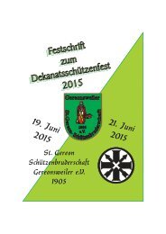 Festschrift zum Dekanatsschützenfest 2015