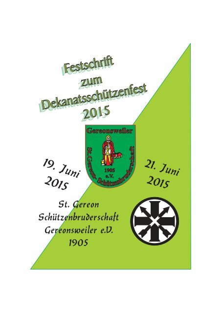 Festschrift zum Dekanatsschützenfest 2015