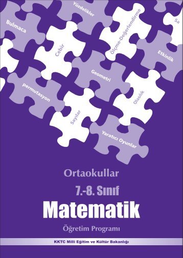 Matematik 7-8. Sınıf - talim terbiye dairesi müdürlüğü