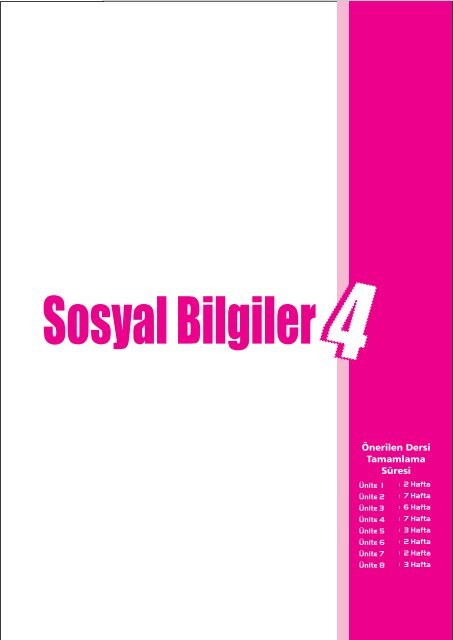 Sosyal Bilgiler - talim terbiye dairesi müdürlüğü