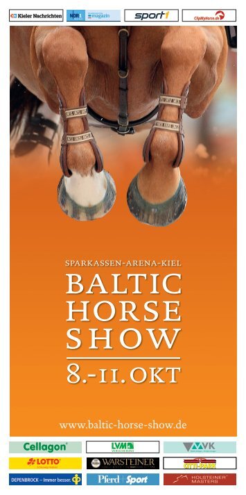 Baltic Horse Show Flyer 2015