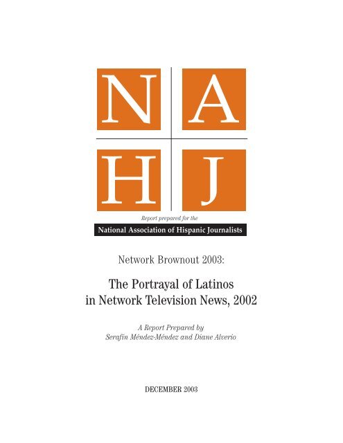 NAHJ 2003 Network Brownout Report