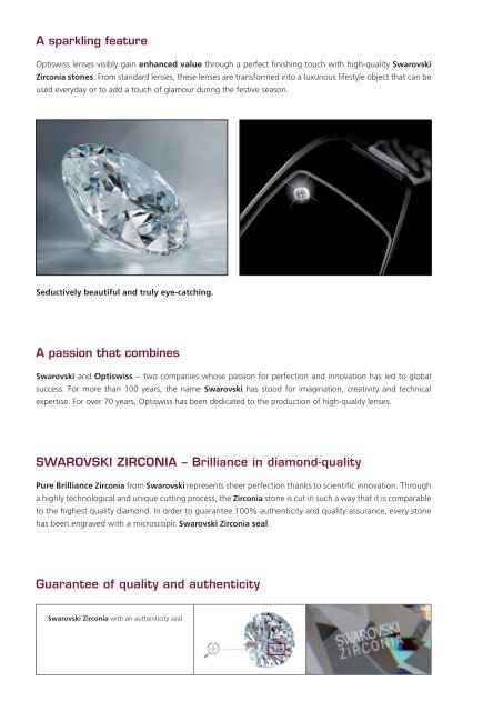 Swarovski Zirconia