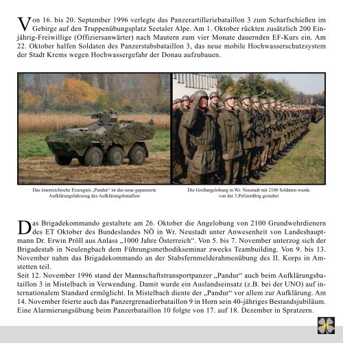 die geschichte der 3. panzergrenadierbrigade - Österreichs ...