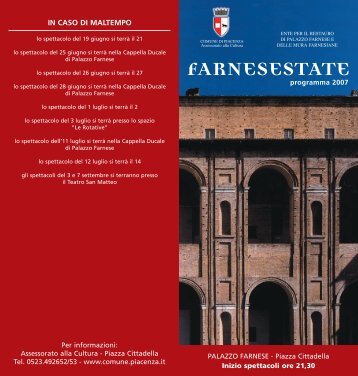 FARNESESTATE - Provincia solidale