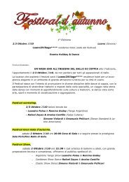 programma - festival d'autunno - Loano 2 Village