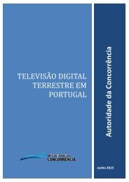 TelevisÃ£o digital terrestre em Portugal - Autoridade da ConcorrÃªncia