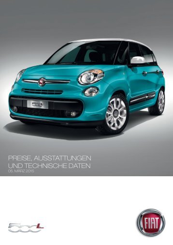 VERSIONEN UND PREISE 500L - Fiat Group Automobiles Press