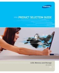 PRODUCT SELECTION GUIDE - Samsung