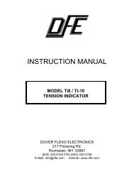 INSTRUCTION MANUAL - Dover Flexo Electronics, Inc