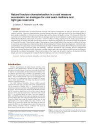 Natural fracture characterisation in a coal measure succession: an ...