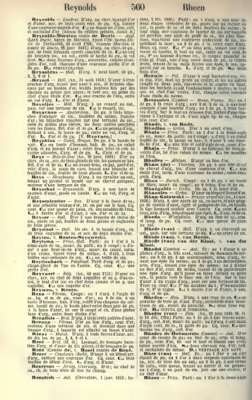 Reynolds - Heraldique | Blasons | Armoiries