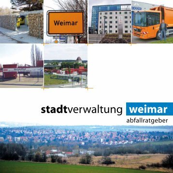 Abfallratgeber 2012 - Stadt Weimar