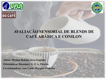 avaliação sensorial de blends de café arábica e conilon