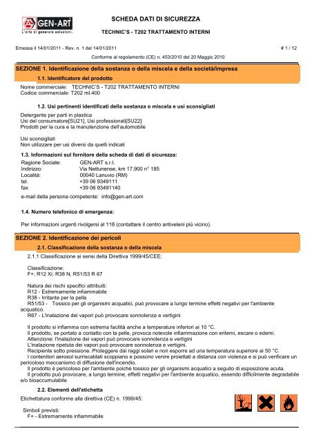 T202 TRATTAMENTO INTERNI ANTI-UV.pdf - GEN-ART Srl