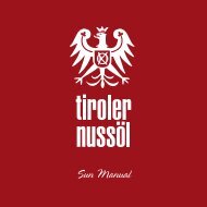 Sun Manual - Tiroler Nussöl
