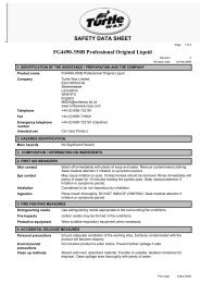 SAFETY DATA SHEET FG4490-350B Professional Original Liquid