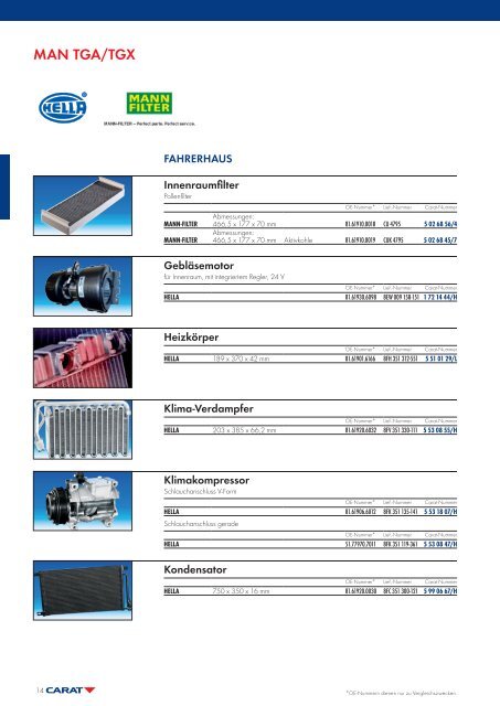 MAN/TGA Ersatzteile - Autoteile Walter Schork GmbH