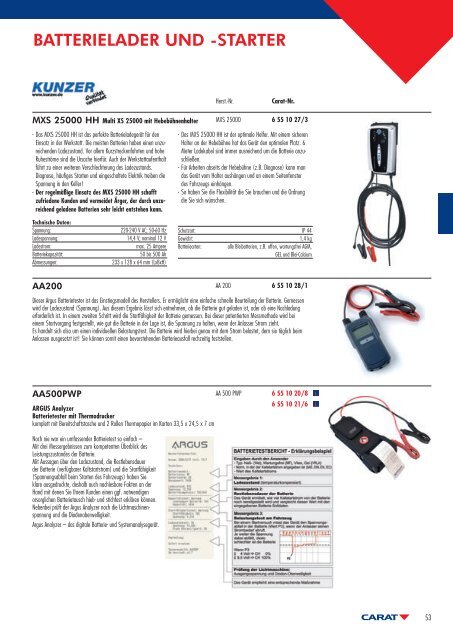 BATTERIELADER UND -STARTER