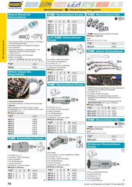 Hazet Katalog Kapitel 3