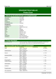 SÃKERHETSDATABLAD Plutect Dual - Thord Ohlssons Kemiska ...