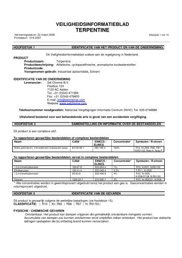 Terpentine (Sel) - Tinnemans.nl