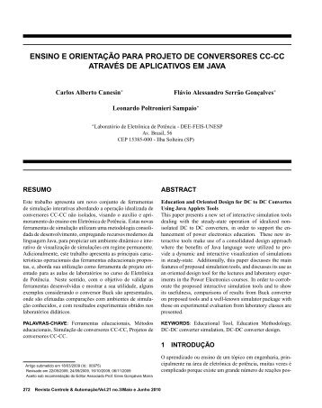 ensino e orientação para projeto de conversores cc-cc através de ...