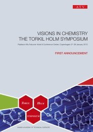 VISIONS IN CHEMISTRY THE TORKIL HOLM SYMPOSIUM