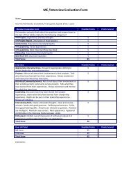 Older Youth Award/Trip Interview Evaluation Form - Barron County