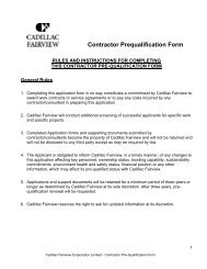 Contractor Prequalification Form