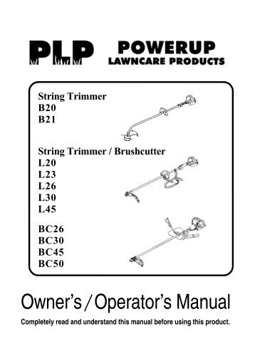 Download the Bushranger L20 Owner's Manual - Powerup ...