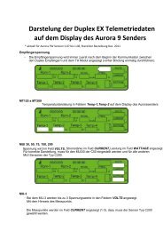 Darstelung der Duplex EX Telemetriedaten auf dem ... - rc-easy.com