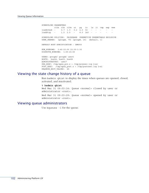 Administering Platform LSF - SAS