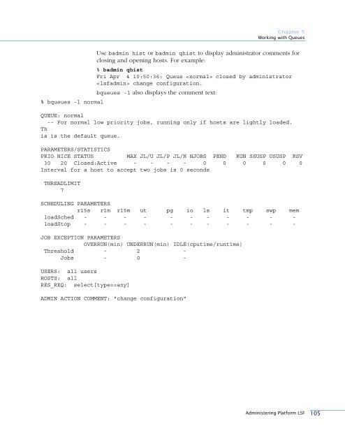 Administering Platform LSF - SAS