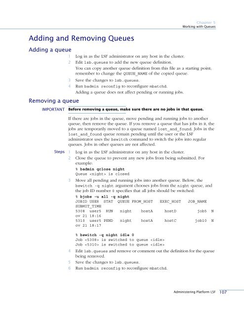 Administering Platform LSF - SAS