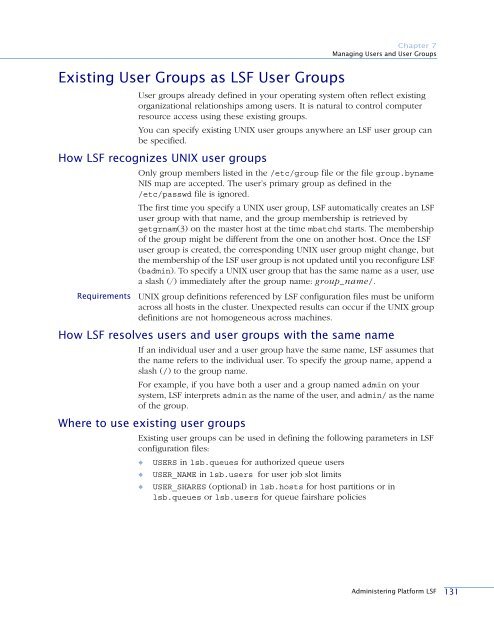 Administering Platform LSF - SAS