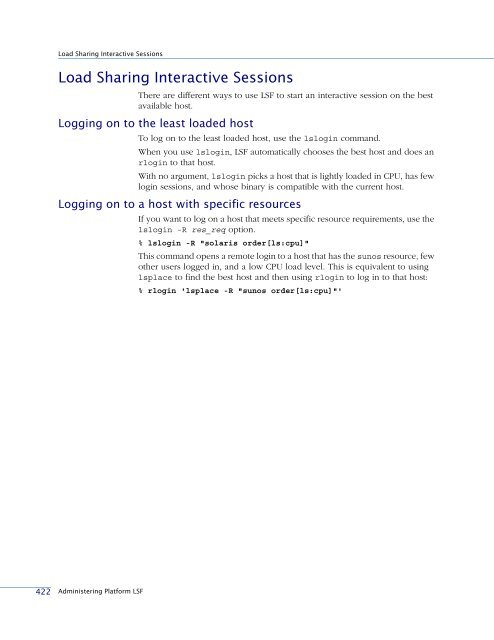 Administering Platform LSF - SAS