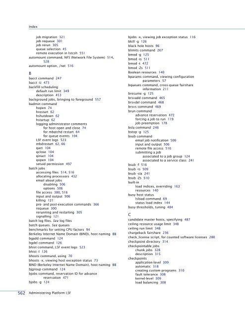 Administering Platform LSF - SAS