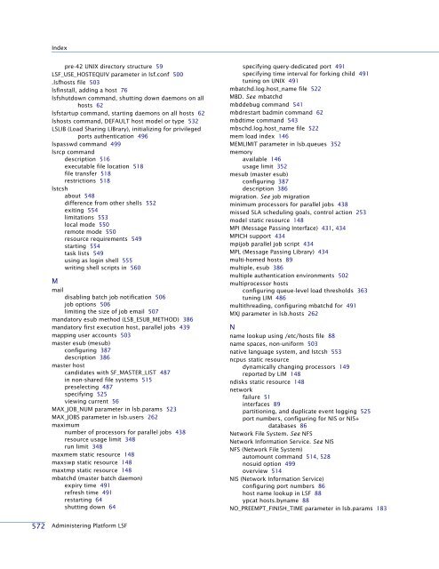 Administering Platform LSF - SAS