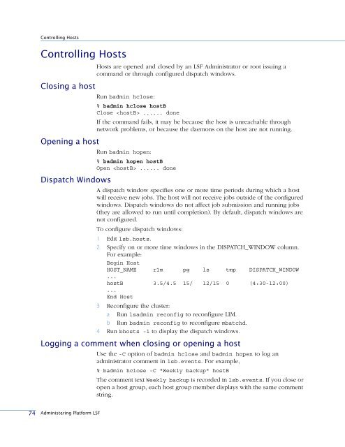 Administering Platform LSF - SAS