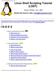 Linux Shell Scripting Tutorial Ver 1.05
