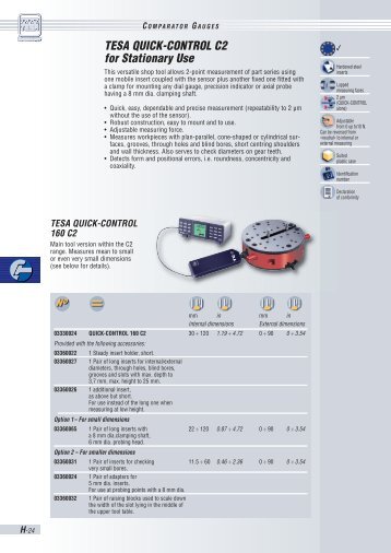TESA QUICK-CONTROL C2 for Stationary Use - Measuring Tools ...