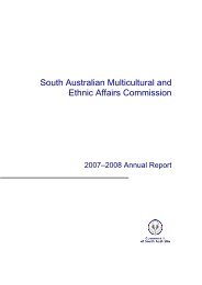 SAMEAC Annual Report 2007-08 - Multicultural SA - SA.gov.au