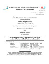 SÃ©curitÃ© des Architectures de Calcul DistribuÃ© - UniversitÃ© du ...