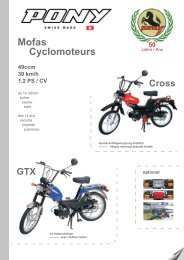 GTX Cross Mofas Cyclomoteurs 50 - Amsler  & Co. AG
