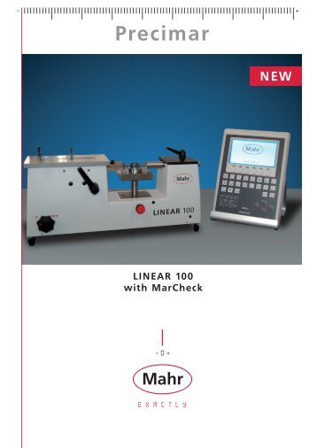 Mahr Precimar Linear 100 Measuring System w ... - Thread Check Inc