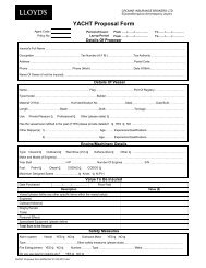 YACHT Proposal form ENGLISH 01.05.2012 - Cromar