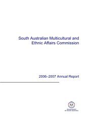 SAMEAC Annual Report 2006-07 - Multicultural SA - SA.gov.au