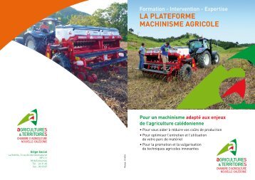 la plateforme machinisme agricole - Chambre d'Agriculture de ...