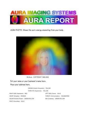 AURA PHOTO - Aura, Aura Scanning, Energy Scanning.